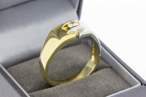 Statement Ring Gold mit Diamant - 22,1 mm