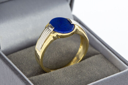 Lapislazuli Ring 18 Karat Gold - 21,3 mm