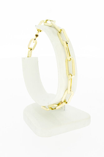 Paperclip Gold-Armband 14 Karat - 20,9 cm