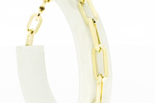 Paperclip Gold-Armband 14 Karat - 20,9 cm