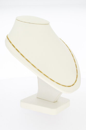 Figarokette 18 Karat Gold - 52,8 cm