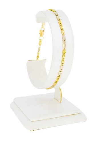 Falkenauge Armband 14 Karat Gold - 20 cm