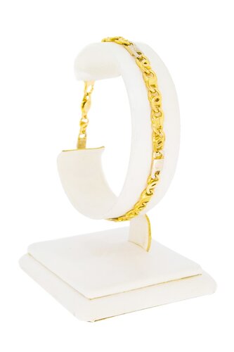 Falkenauge  Armband 14 Karat Gold - 19,5 cm