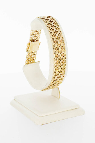 Vintage geflochtenes Armband 585 Gold - 19,9 cm