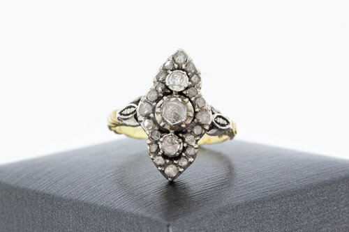 Vintage Diamantring 585 Gold - 18,8