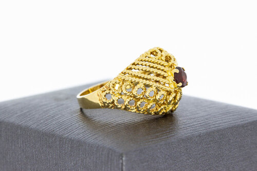 Vintage Granat Ring 585 Gold - 17,4 mm