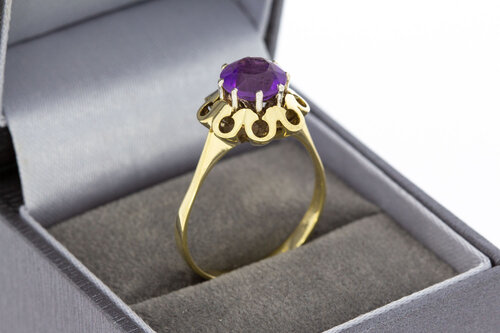 Vintage Amethyst Ring 14 Karat Gold - 19,2 mm