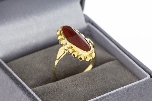 Vintage Karneol Ring 14 Karat Gold - 16,8 mm