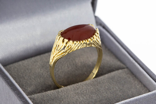 Vintage Karneol Ring 14 Karat Gold - 17,5