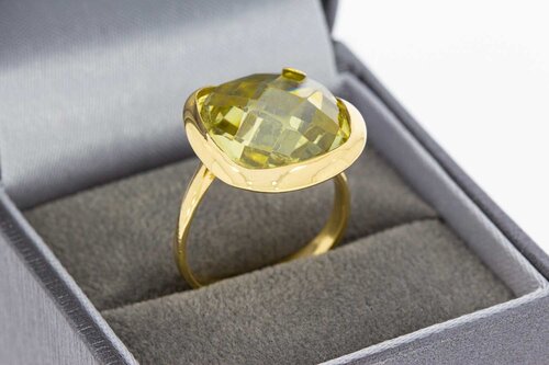 Vintage Citrine Ring 14 Karat Gold - 16,8 mm