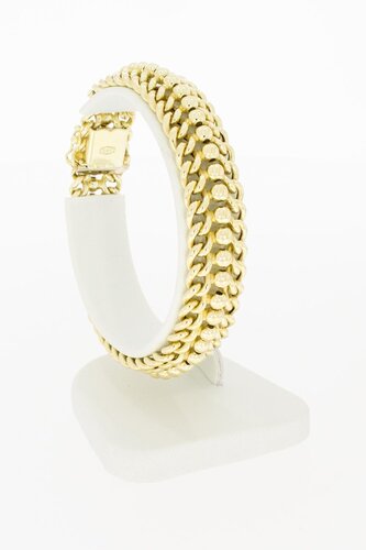 Geflochtenes Armband aus 14 Karat Gold - 18,7 cm