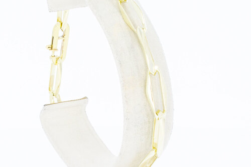 585 Gold Paperclip Armband - 21,5 cm