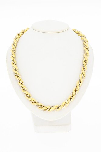 Geflochtene Gold Kordelkette 18 Karat - 81,5 cm