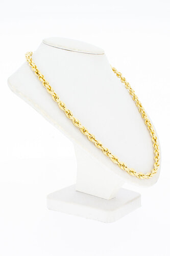 Geflochtene Kordelkette 18 Karat Gold - 76,5 cm