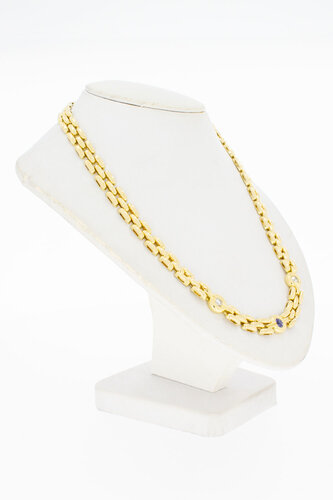 18 Karat Edelstein Goldkette - 44 cm