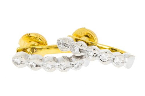 18 Karat Gold Damen Ohrhänger mit Diamant