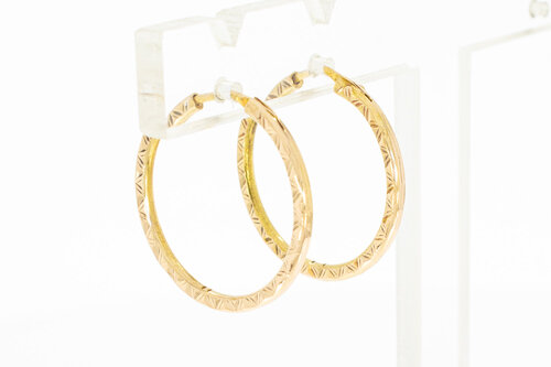 Daemn Gold Ohrringe 18 Karat - 2,2 cm